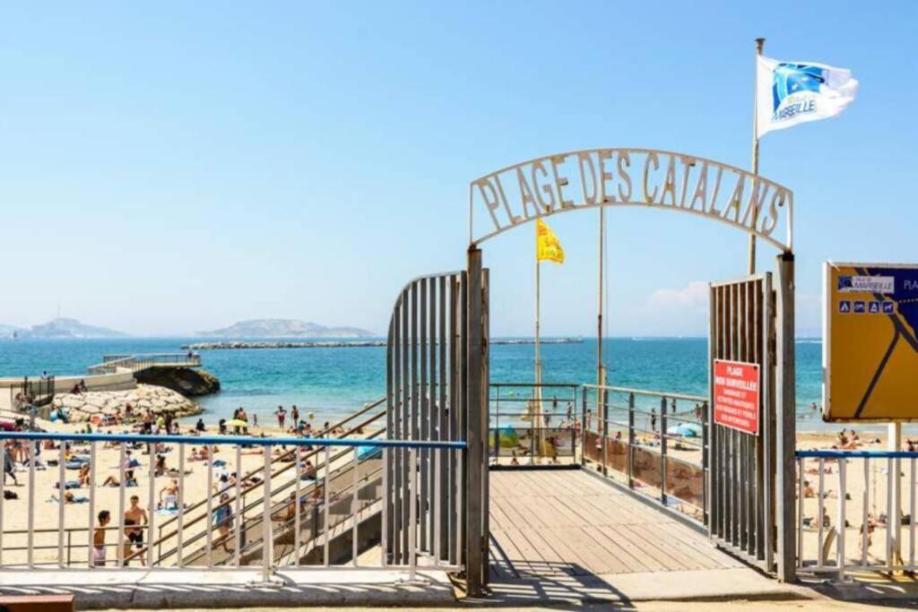 Apartamento T2 Plage Catalans-Vieux Port Marsella Exterior foto